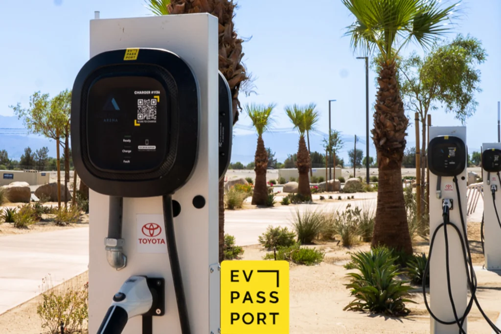 EV Charging stations are available at Acrisure Arena